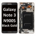 Samsung Galaxy Note 3 N9005 LCD and Digitizer Touch Screen assembly with frame [Black Gold]
